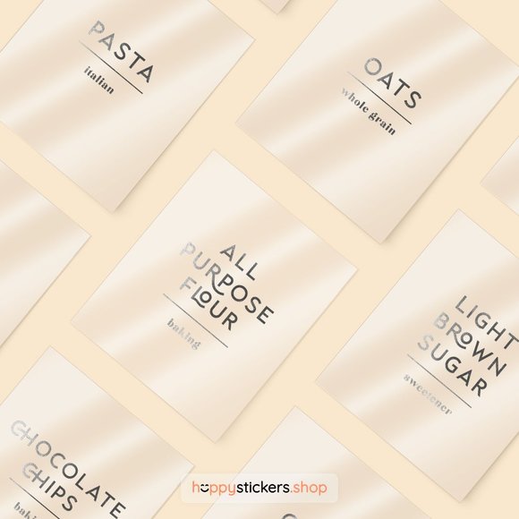 36 Labels • Glorich Minimalist Pantry for Kitchen Storage • Organization Labels - Picture 13 of 17